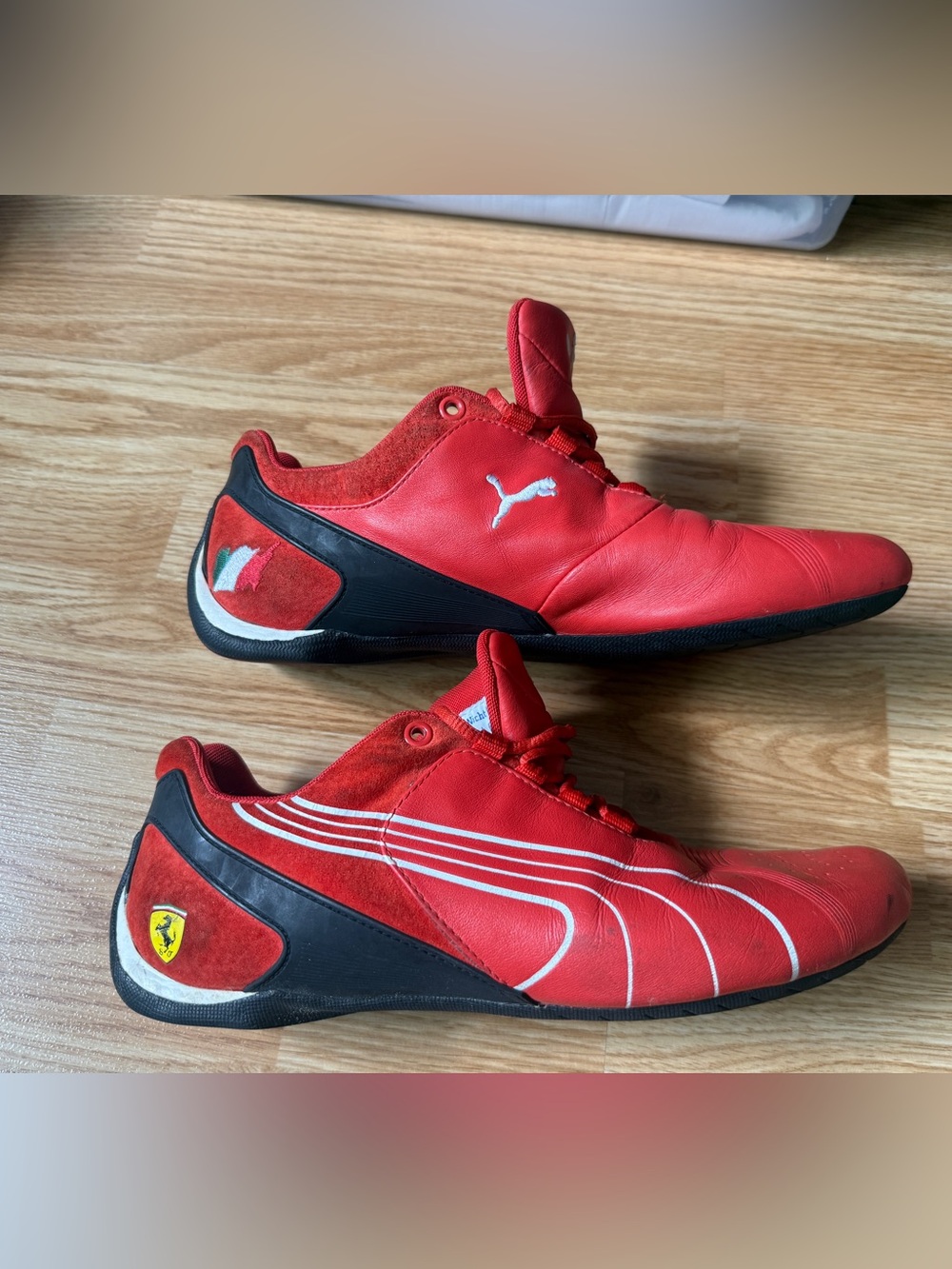 Puma Driving Shoes Mens Red Ferrari x Ferrari Drift Cat Scuderia sneakers